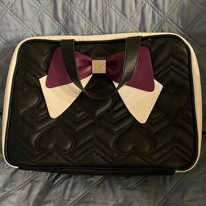 Betsy Johnson heart quilted traveling bag